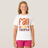 Fall Is My Favorite - Cozy Autumn Quote Design T-Shirt (Vorne ganz)