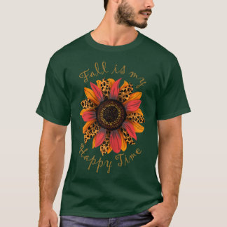 Fall is my Happy Time Autumn Colours Seasonal Fash T-Shirt