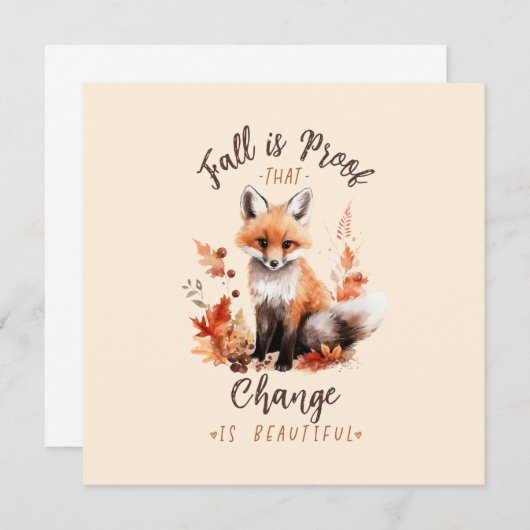 Fall Is Proof That Change is Beautiful (Vorne/Hinten)