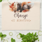 Fall Is Proof That Change is Beautiful Geschirrtuch (Gefaltet)