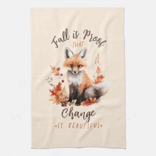 Fall Is Proof That Change is Beautiful Geschirrtuch (Vertikal)