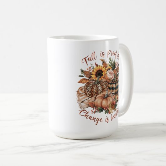 FALL IST DER BEWEIS, DASS DIE ÄNDERUNG SCHÖNE PUMP KAFFEETASSE (VorderseiteRechts)