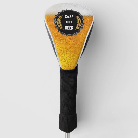 Fall ist die Kopfabdeckung des Bier Golf Treibers Headcover (Vorderseite)