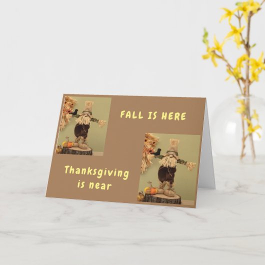 FALL IST HIER/ERNTEDANK IST IN DER NÄHE DANKFÄLTIG KARTE (Gelbe Blume)