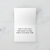 FALL IST HIER UND "HALLOWEEN" IST IN DER NÄHE KARTE (Innenseite)