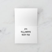 FALL IST HIER UND "HALLOWEEN" IST ZU. KARTE (Innenseite)