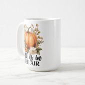 FALL IST IN DER LUFT HÜBSCHEN PUMPKINS. KAFFEETASSE (Vorderseite Links)