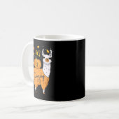 Fall ist Llamazazing Funny Llama Alpaca Halloween  Kaffeetasse (Vorderseite Links)