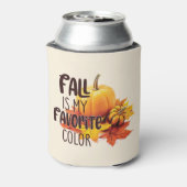 Fall ist meine Lieblingsfarbe - Pumpkins & Blätter Dosenkühler (Kanne Rückseite)