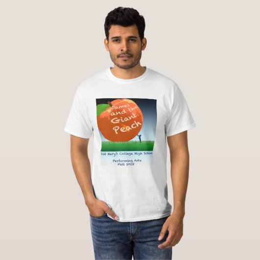 Fall James 2018 und der riesige Pfirsich T-Shirt (Vorne ganz)