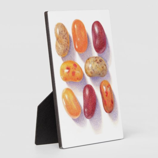 FALL JELLY BEANS 12x18 Plaque mit Easel Fotoplatte (Seite)