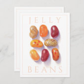 FALL JELLY BEANS 4.25x5.5 Flachkarte Einladung (Vorne/Hinten)