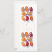 FALL JELLY BEANS 4x9,25 Flachkarte Einladung (Vorne/Hinten)