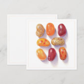 FALL JELLY BEANS 5,25" Square Flat Card Einladung (Vorne/Hinten)