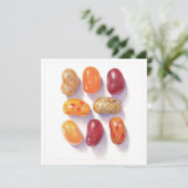 FALL JELLY BEANS 5,25" Square Flat Card Einladung (Stehend Vorderseite)