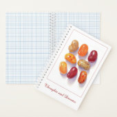 FALL JELLY BEANS 5.5x8.5 SpiralNotebook Notizblock (Innen)