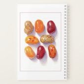 FALL JELLY BEANS 5.5x8.5 SpiralNotebook Notizblock (Rückseite)