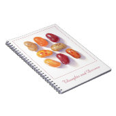 FALL JELLY BEANS 6.5x8.75 Spiral Notebook Notizblock (Rechte Seite)