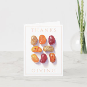FALL JELLY BEANS Erntedank Note Card Feiertagskarte