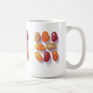 FALL JELLY BEANS Hoher Weißer Becher Kaffeetasse