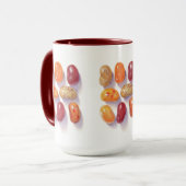 FALL JELLY BEANS Tall Maroon Combo Tasse (Vorderseite Links)