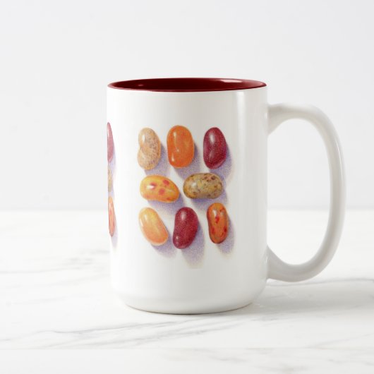 FALL JELLY BEANS Tall Maroon Zwei-Tone-Tasse Zweifarbige Tasse (Rechts)