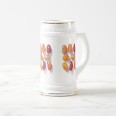 FALL JELLY BEANS White & Gold Stein Bierglas (VorderseiteRechts)