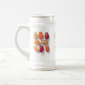 FALL JELLY BEANS White & Gold Stein Bierglas (Links)