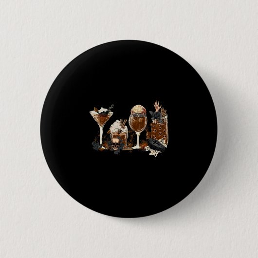 Fall Kaffee Halloween Pumpkin Gewürzsaison Herbst Button (Vorderseite)