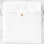 Fall Kaffeekürbis Tasse mit Katz Herz-Aufkleber (Tasche)