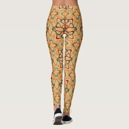 Fall Kaleidoskop Leggings (Rückseite)