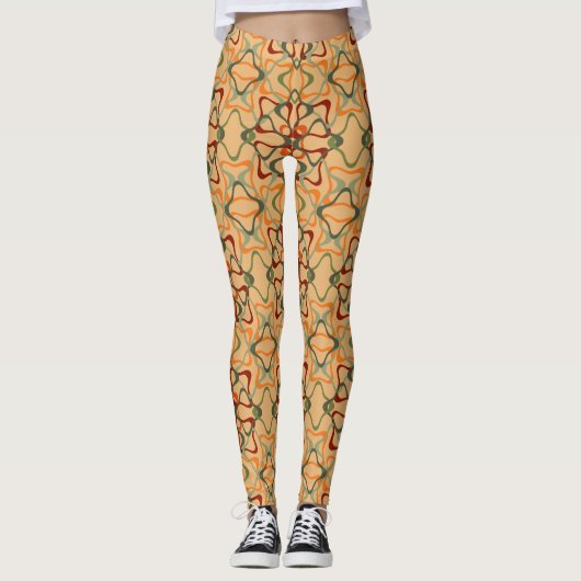 Fall Kaleidoskop Leggings (Vorderseite)