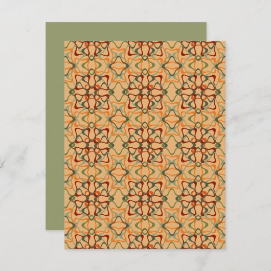 Fall Kaleidoskop Mitteilungskarte (Vorne/Hinten)