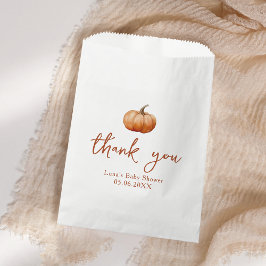 Fall Kariert ein wenig Pumpkin Baby Dusche Geschenktütchen