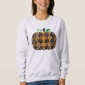 Fall Kariert Pumpkin Sweatshirt (Vorderseite)