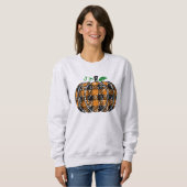Fall Kariert Pumpkin Sweatshirt (Vorne ganz)