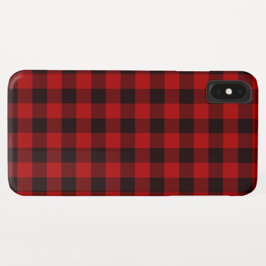Fall Kariert Red Buffalo Karo iPhone Cover Fall (Rückseite (Horizontal))