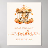 Fall Karousel Babürbis schätzen, wie viele Bonbons Poster (Vorne)