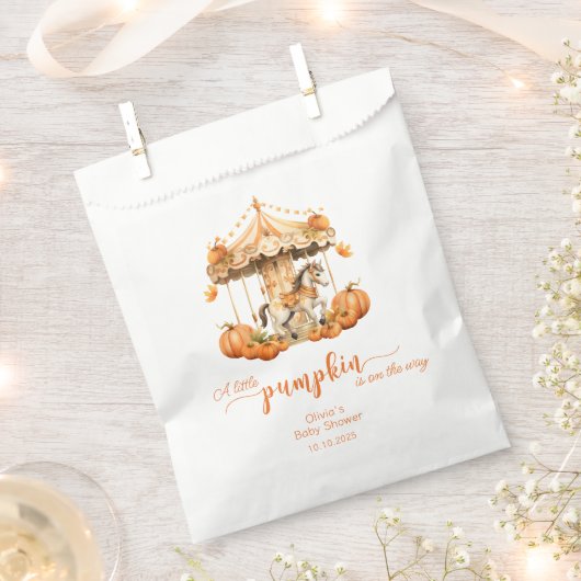 Fall Karussell Kürbis ist auf dem Weg zu einer Lec Geschenktütchen (Ausgeschnitten)