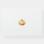 Fall Karussellkürbis ist auf dem Weg Gästebuch (Rückseite)