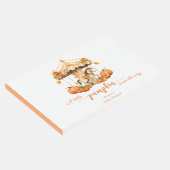 Fall Karussellkürbis ist auf dem Weg Gästebuch (Ecke)