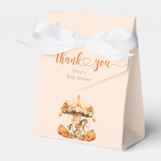 Fall Karussellkürbis ist auf dem Weg Geschenkschachtel (Vorderseite)