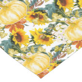 Fall Kitchen und Dining Pumpkin und Sonnenblumen Kurzer Tischläufer (Ecke)