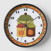 Fall Kitchen Wall Clock Wanduhr (Vorderseite)