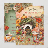 Fall Kitty Party Einladung (Vorne/Hinten)