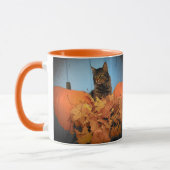 Fall Kitty und Pumpkins Tasse (Links)