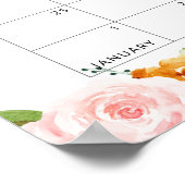 Fall Kleine Kürbis Schätzung des Fälligkeitskalend Poster (Ecke)