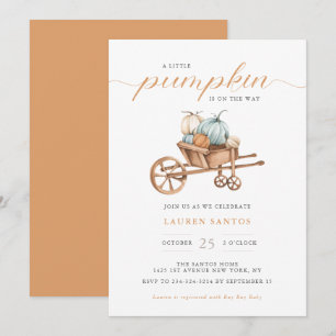 Fall - Kleine Pumpkin Baby Dusche   Einladung