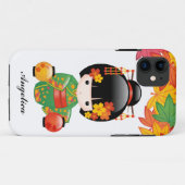 Fall Kokeshi Doll - Green Kimono Geisha Girl Case-Mate iPhone Hülle (Rückseite (Horizontal))