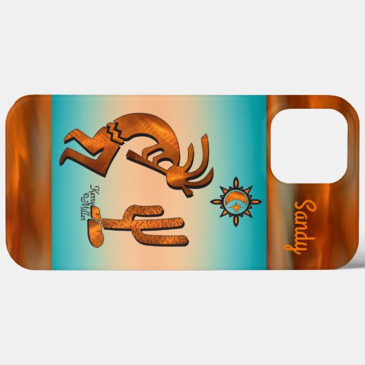 Fall Kokopelli im Südwesten Case-Mate iPhone Hülle (Rückseite (Horizontal))